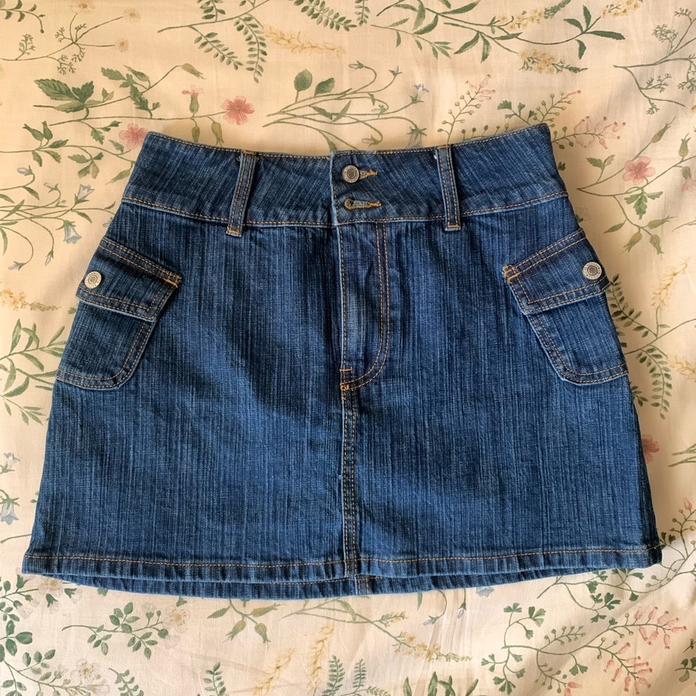 Brandy Melville Blue Denim Mini Skirt